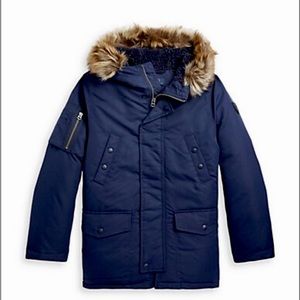 Polo Ralph Lauren
Boy's Faux Fur-Trim Down Military Parka